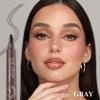 3Pcs Gray Brown Microblading Eyebrow Pen,Liquid Eyebrow Pen,Waterproof Microblading Eyebrow Pencil with a Micro-Fork Tip Applicator, 24h Smudge Proof,Easily Create Natural Charming Eye Brow Makeup view 2