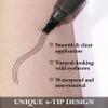 3Pcs Gray Brown Microblading Eyebrow Pen,Liquid Eyebrow Pen,Waterproof Microblading Eyebrow Pencil with a Micro-Fork Tip Applicator, 24h Smudge Proof,Easily Create Natural Charming Eye Brow Makeup view 3