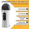 Digital Roll on Wax Kit, Wax Roller Kit for Hair Removal, Waxing Kit for Women, At Home Wax Kit for Larger Areas of the Body, Roll on Wax Warmer with 3 Skin Care Kit for Sensitive Skin view 2