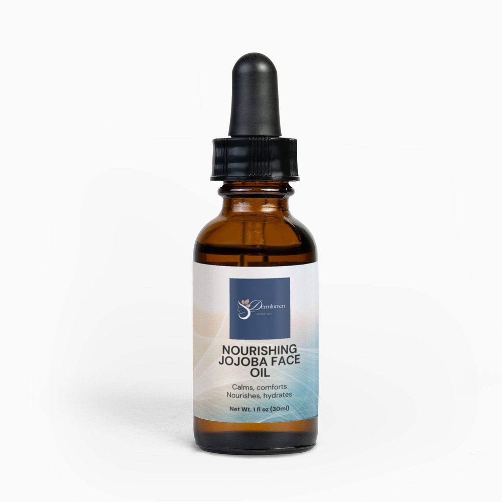 Dermlumen Nourishing Jojoba Face Oil  Lightweight Moisturizing Oil for Sensitive & Dry Skin  With Squalane, Magnolia Bark & Bisabolol  Calms, Softens & Balances  1oz