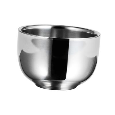 FOMIYES Capacity Barber Shaving Bowl Stainless Steel Foaming Bowl Mens Shaving Soap Container
