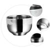 Mikinona 1pc Stainless Steel Foaming Shaving Bowl for Men Household Shaving Soap Container for Travel and Home Use Elegant Design Resistant Easy to Store view 4