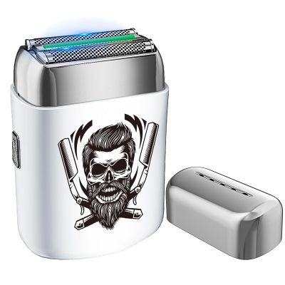 BESTBOMG Electric Foil Shaver for Men, Waterproof Rechargeable Razor with 2 Floating Blades for Bald Men, IPX6 Wet/Dry Use, Type-C Charging, Portable Travel Shaver for Face and Head Shaving