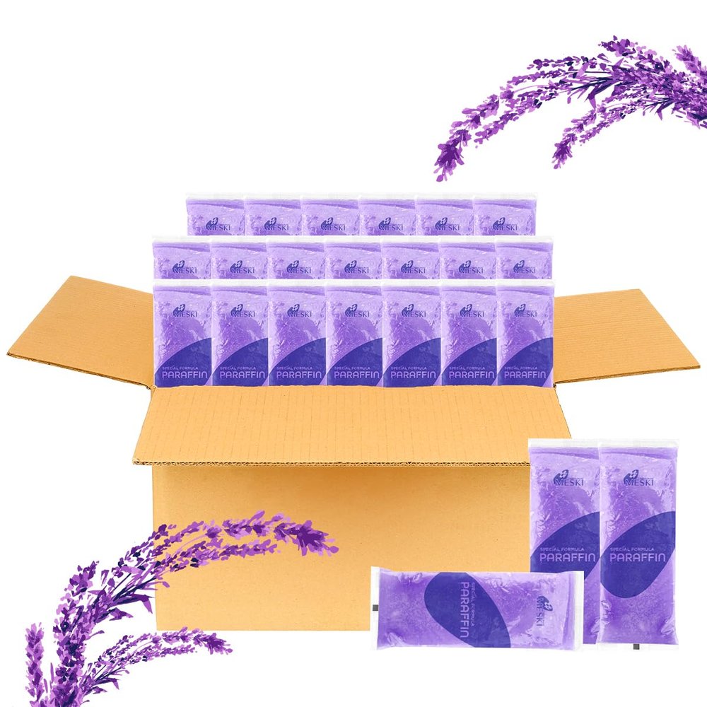 36-Pack Lavender Scented Paraffin Wax Refills  Beads & Blocks for Paraffin Bath and Wax Machine, Suitable for Hands and Feet, Helps Moisturize and Soften Skin