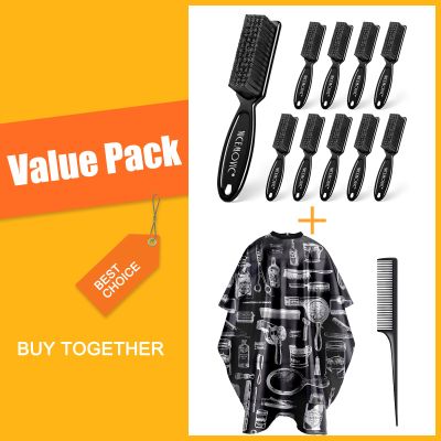 Hair Cutting Barber Cape with Hair Combs and 10 Pcs Barber Brush