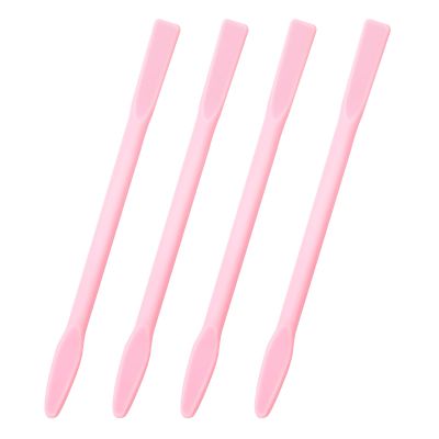 4 Pcs Non-Stick Wax Spatula Silicone Waxing Applicators Hair Removal Sticks Reusable Scraper Wax Sticks for Hair Removal, Home Salon Body Use