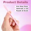 4 Pcs Non-Stick Wax Spatula Silicone Waxing Applicators Hair Removal Sticks Reusable Scraper Wax Sticks for Hair Removal, Home Salon Body Use view 3