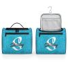 CURLYOOT Custom Travel Toiletry Bag for Women Men, Personalized Hanging Travel Bag for Toiletries with Name, Customized Makeup Organizer Bag for Cosmetics, Blue Glitter view 4