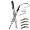 2-in-1 Eyebrow Pencil with Gel,2025 NEW Waterproof Magic Eyebrow Pencil,Dual-Ended 3D Microblading Eyebrow Pen with 4 Tip & Eyebrow Brush, Makeup Long-Lasting Eyebrow Pen for Women (Dark Brown) view 1
