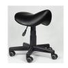 JAVPTAV Saddle Stool w/Wheels Adjustable Height Heavy Duty Swivel Rolling Chair Stool Ottoman Seat for Clinic Dentist Spa Massage Salons Studio Support to 550 Lbs(36-46cm) view 1