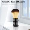 Beard Brush, Shaving Brush for Men Beard Grooming, with Rich Lather, Distributing Beard Oil Naturally, Hair Cleansing Brush, Beard Brush for Shaving or Exfoliating (A) view 2