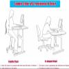 JAVPTAV Saddle Stool Rolling Chair with Back Support Adjustable Height Esthetician Seat w/Wheels for Dental Office Massage Hospital view 4