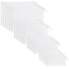 24 Pack Nylon Mesh Makeup Bags Cosmetic Bags Mesh Zipper Pouch Pencil Case Travel Organizer Bags 4 Sizes (White) view 1
