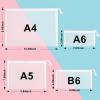 24 Pack Nylon Mesh Makeup Bags Cosmetic Bags Mesh Zipper Pouch Pencil Case Travel Organizer Bags 4 Sizes (White) view 2
