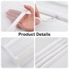 24 Pack Nylon Mesh Makeup Bags Cosmetic Bags Mesh Zipper Pouch Pencil Case Travel Organizer Bags 4 Sizes (White) view 4