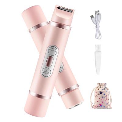 Womens Shaver, Comfort 2 in 1 Electric Lady Remover (Pink)