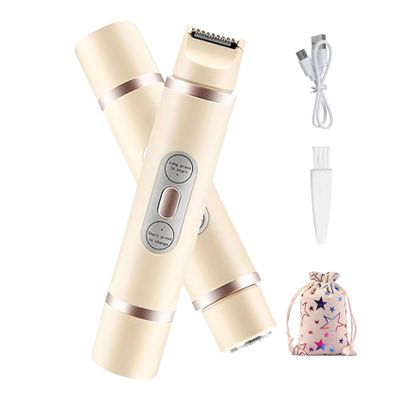 Womens Shaver, Comfort 2 in 1 Electric Lady Remover (Beige)