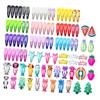 Didiseaon Cartoon Hair Clips 100pcs Kids Hairpin Set Kids Hair Accessory for Girls view 1