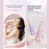 Comfort 2 in 1 Electric Lady Shaver, Dual Head Shaver Women, Bikini Trimmer for Women, Cordless Rechargeable Waterproof Women's Electric Razor Dry/Wet, for Facial Chin Underarm Legs (2pcs) view 2