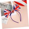 IMIKEYA Chic England Flag Bow Fans Headband Hair Bow Decor for Teen Girls and Adults view 3