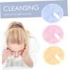 Didiseaon 3pcs Rounded Makeup Remover Pads Makeup Blender Sponges for Face Cosmetics Puff view 2