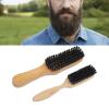 2 PCS Beard Brush Ergonomic Handle Mustache Straightening Beard Grooming Styling Brush for Men view 2
