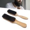 2 PCS Beard Brush Ergonomic Handle Mustache Straightening Beard Grooming Styling Brush for Men view 3