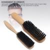 2 PCS Beard Brush Ergonomic Handle Mustache Straightening Beard Grooming Styling Brush for Men view 4
