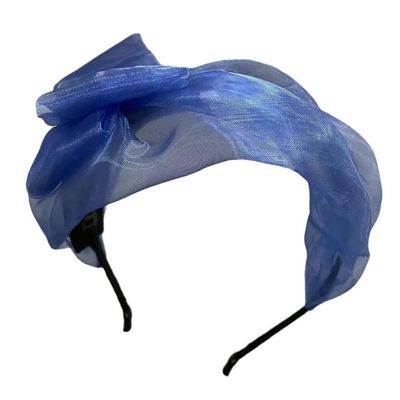 Mqutry Mesh Bowknot Headband Elegant French Hairband Hair Styling Accessories for Women Aesthetic Formal Banquet Hairhoop