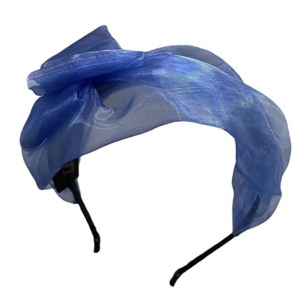 Mqutry Mesh Bowknot Headband Elegant French Hairband Hair Styling Accessories for Women Aesthetic Formal Banquet Hairhoop
