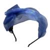 Mqutry Mesh Bowknot Headband Elegant French Hairband Hair Styling Accessories for Women Aesthetic Formal Banquet Hairhoop view 1