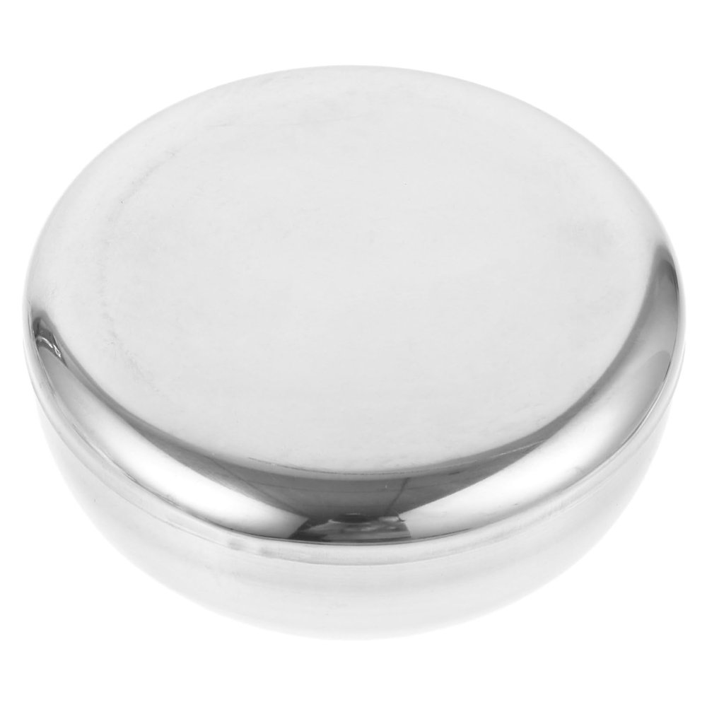 FRCOLOR Stainless Steel Shaving Mug Bowl for Men Portable Classy Shaving Cup for Traditional Lathering High Father's Day Birthdays