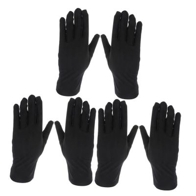 FRCOLOR Elastic Gloves for Jewelry Inspections 3 Pairs Gloves Etiquette Glove for Electronics and Glass Industry