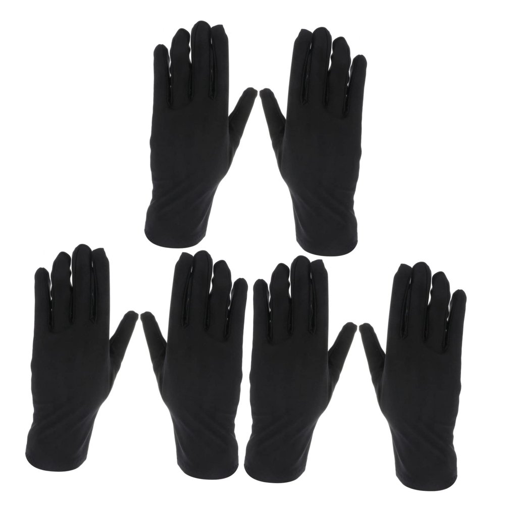 FRCOLOR Elastic Gloves for Jewelry Inspections 3 Pairs Gloves Etiquette Glove for Electronics and Glass Industry