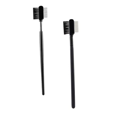 FRCOLOR 2pcs Portable Eyebrow Comb Eyelash Brush Set Tool for Shaping and Styling