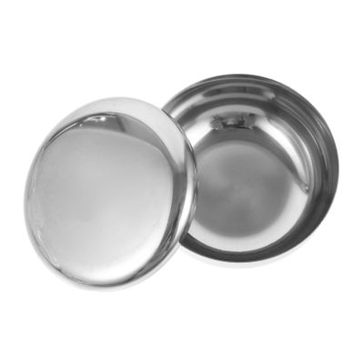 BIUDECO Stirling Shave Soap Men's Shaving Bowl Stainless Steel Soap Shaving Container