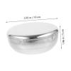 BIUDECO Stirling Shave Soap Men's Shaving Bowl Stainless Steel Soap Shaving Container view 2
