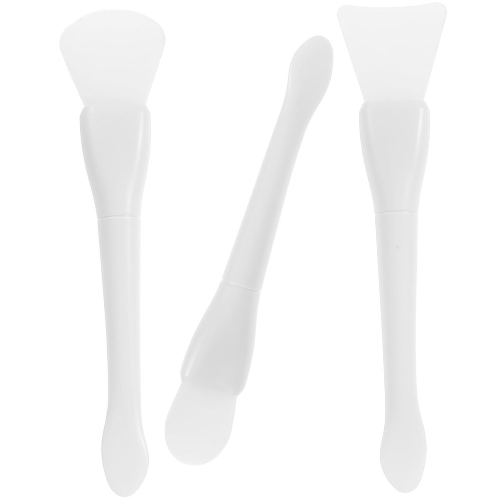 VILLCASE 3pcs Silicone Spatula Wax Removal Tools Face Mask Applicators Portable Reusable Cleaning Spatulas