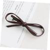 5Pcs Leather Hair Clips Fashion Barrettes for Women and Ladies view 3