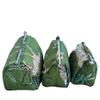 100% Cotton Quilted Makeup Bags Set, 3-Piece Tropical Green Print, Cotton Travel Toiletry Storage Pouches with Waterproof Lining Storage Bags with Zipper Closure view 2