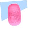 Gogogmee 1pc Makeup Brush Cleaning Pad Silicone Scrubber Dish for Effortless Brush Washing and Easy to Clean Random Pink for Makeup Lovers view 4
