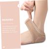 FRCOLOR 2pairs Toeless Heel Socks Breathable and Elastic Gel Heel Covers for Dry Cracked Feet for Men and Women Moisturizing and Protective and Colors view 3