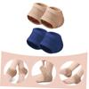 FRCOLOR 2pairs Toeless Heel Socks Breathable and Elastic Gel Heel Covers for Dry Cracked Feet for Men and Women Moisturizing and Protective and Colors view 4
