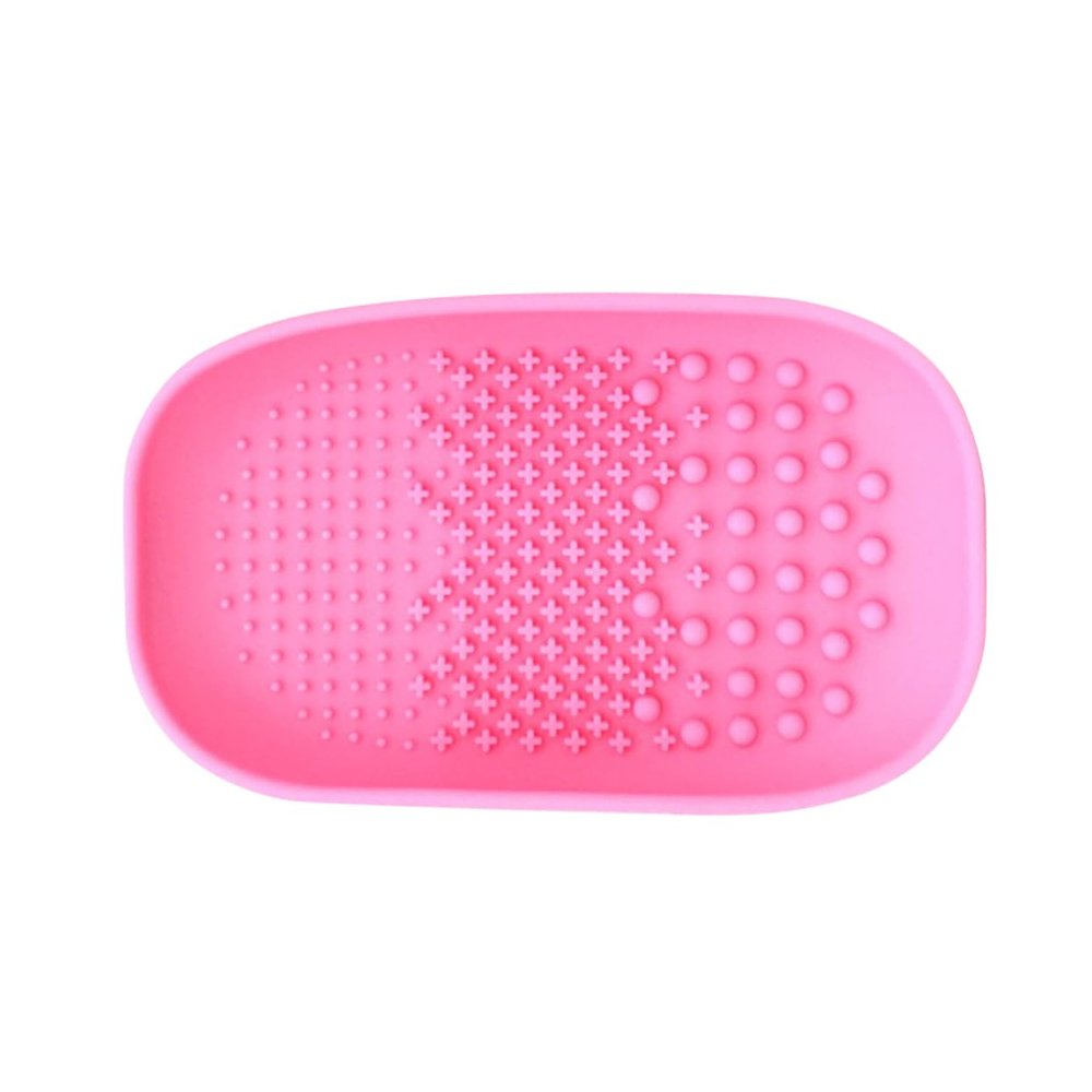 HONMEET Silicone Makeup Brush Cleaning Bowl Handheld Brush Cleaning Pad Scrub Board Random Color