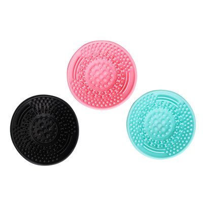 Beatifufu 3pcs Makeup Brush Cleaning Mats Silicone Cleaning Pad for Beauty Tool Makeup Cleaner Mat Convex Dots