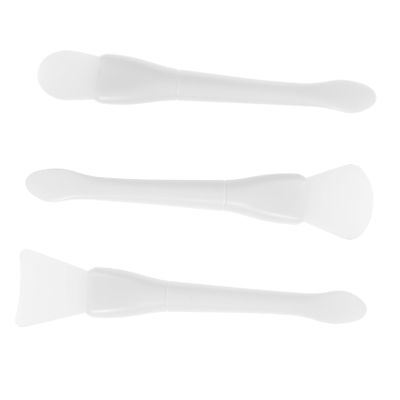 Beatifufu 3pcs Silicone Spatulas for Wax Removal Face Mask Applicators Portable Cleaning Scrapers Multi-use Facial Mask Tools