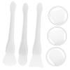 Beatifufu 3pcs Silicone Spatulas for Wax Removal Face Mask Applicators Portable Cleaning Scrapers Multi-use Facial Mask Tools view 3