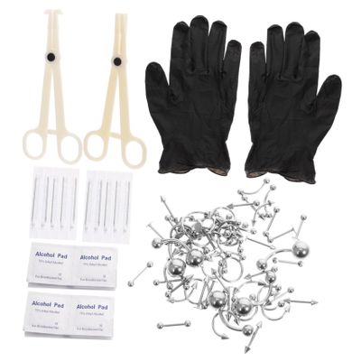 BIUDECO Nose Studs Piercing Jewelry Kit for Women Dermal Piercing Kit Nose Rings Earring for Body