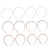 PLAFOPE 12pcs Plastic Headbands with Teeth Non-slip Hair Hoops for Girls and Women Durable Craft Hairbands Colors for Various Hairstyles view 1