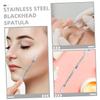 Gogogmee Double Headed Stainless Steel Tool for Facial Care Comedone and Dead Skin Exfoliation Travel-Friendly Design for Home and Go Use view 3
